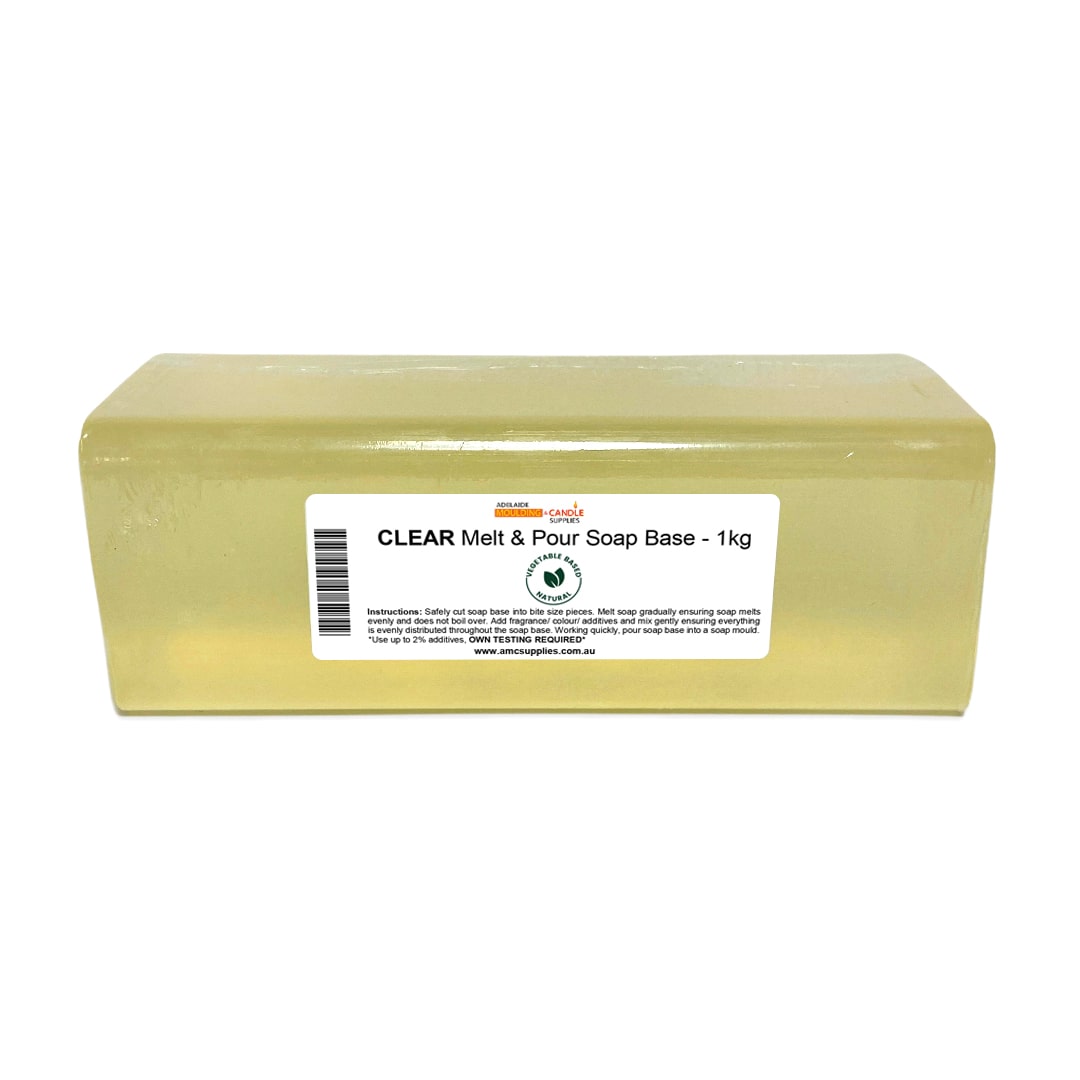 Melt & Pour Glycerine Base - Clear 1kg - SA Candle Supply